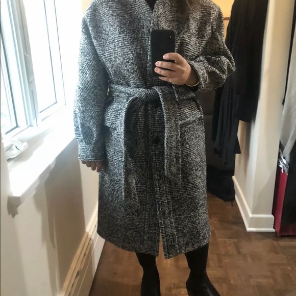 The Kooples BLACK WOOL COAT WITH HIGH NECK. Condition is "New with tags". - Picture 3 of 6